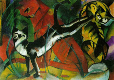 Three Cats Franz Marc